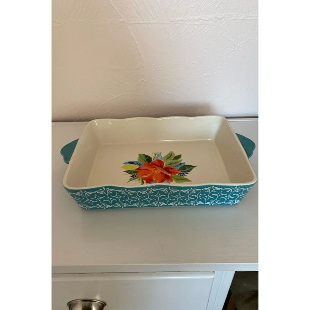 Pioneer woman casserole dish pan 13” 2915dmtt
